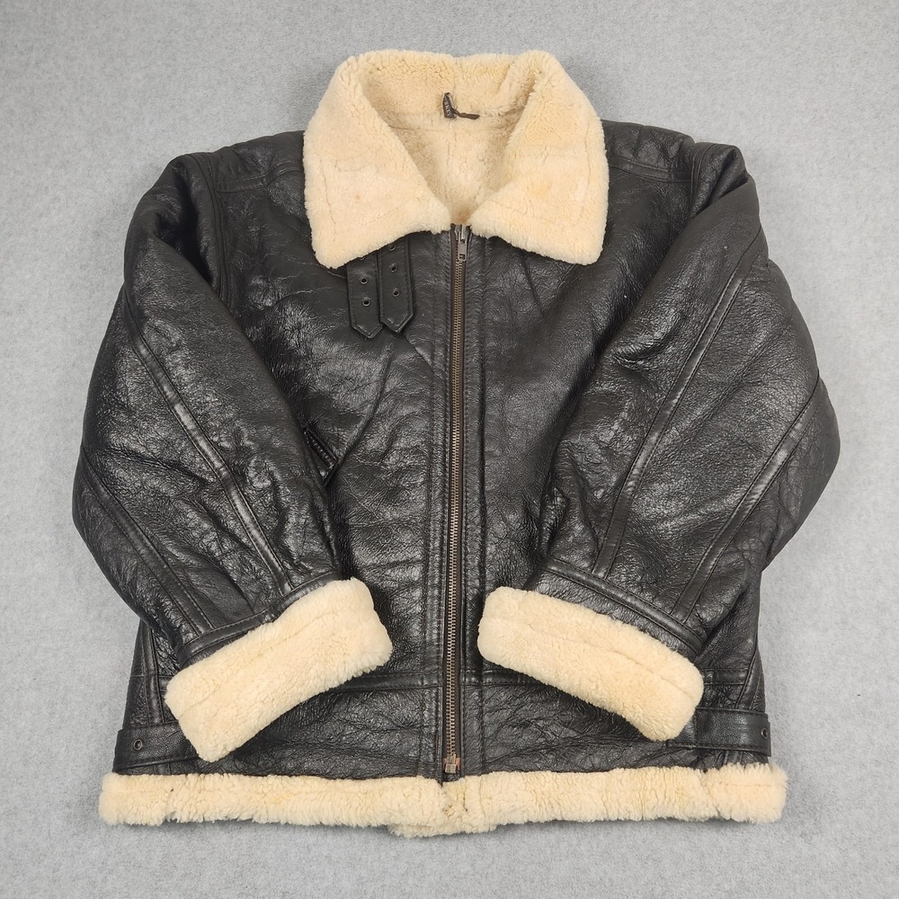 Vintage USAF Pilot Jacket Type G8 XL Genuine Sheepskin Lining Made In Turkey